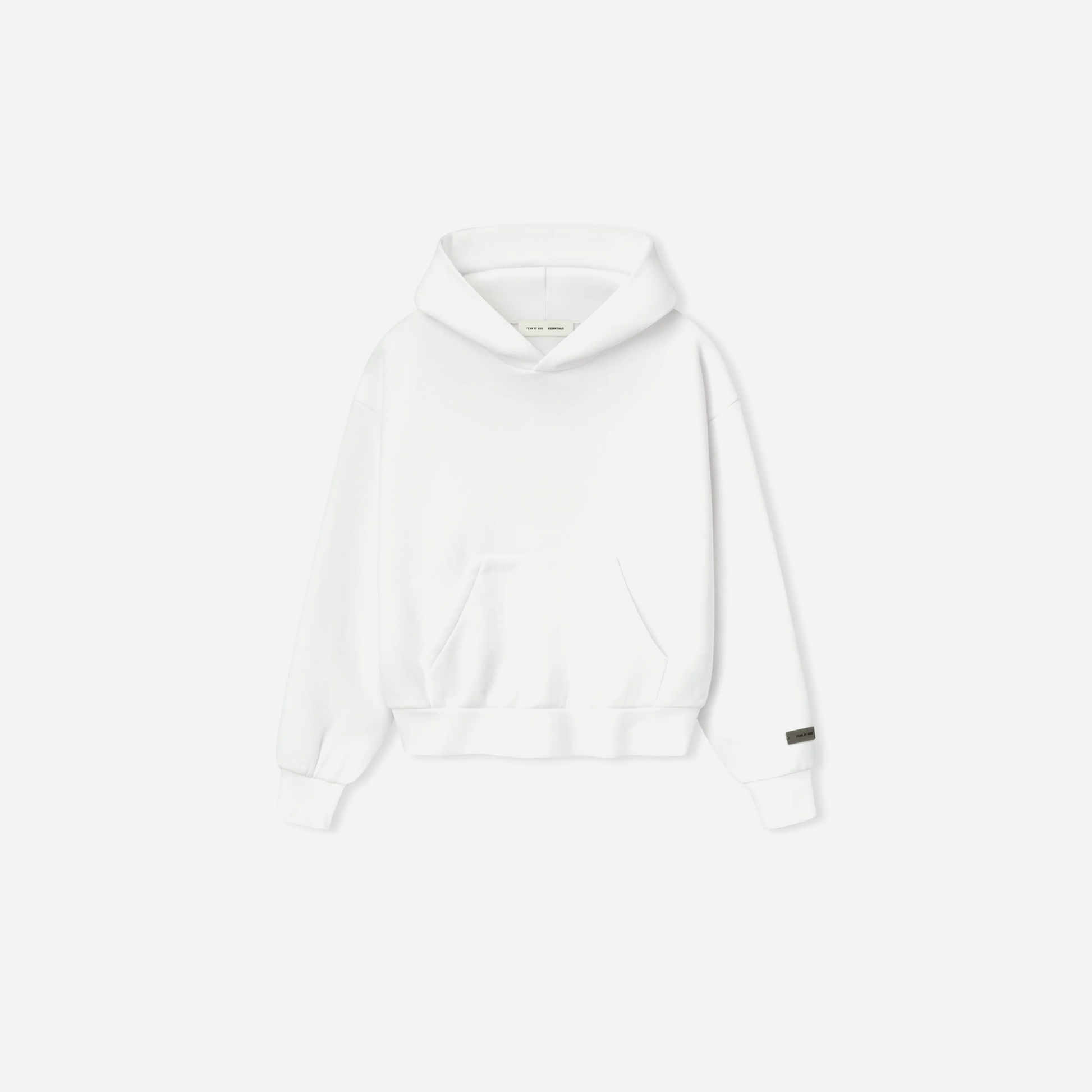 Fear Of God Essentials SS25 Womens Classic Fleece Hoodie- Cloud-White