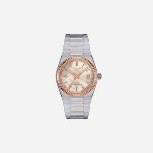 Tissot PRX Powermatic 80 White Mother-of-Pearl Dial Grey 35mm Stainless Steel Steel & 18K Gold Bezel Automatic Watch