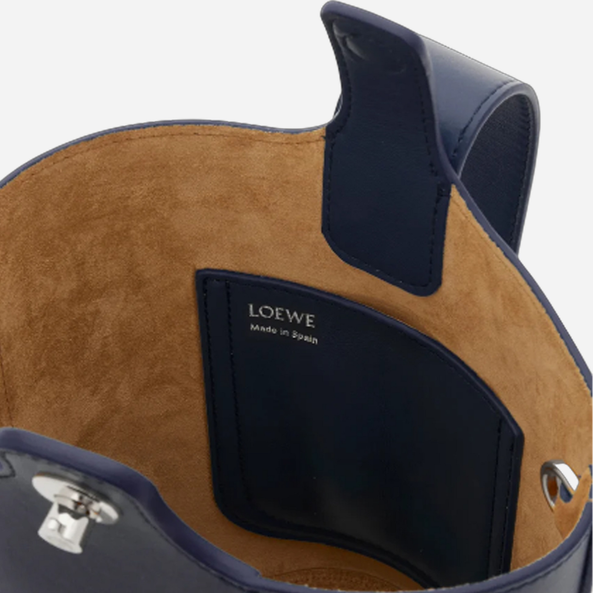 Loewe Mini Pebble Bucket Bag Abyss Blue