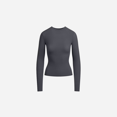 SKIMS Fits Everybody Long Sleeve Tshirt Graphite
