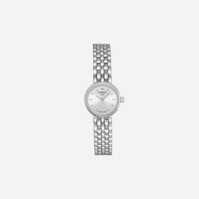 Tissot Lovely Square Silver Dial Stainless Steel 20mm