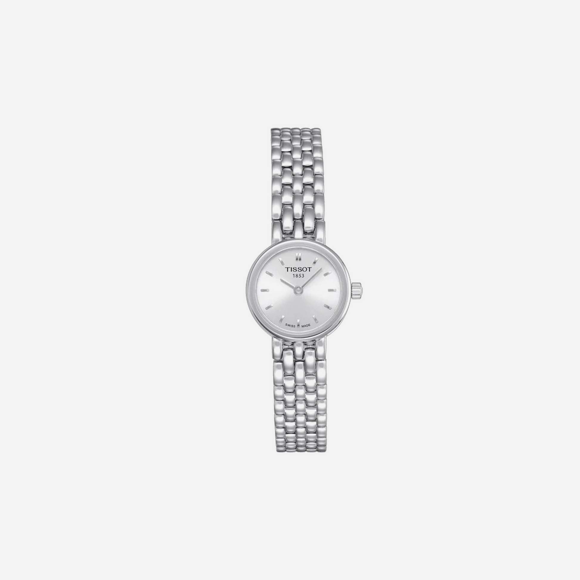 Tissot Lovely Square Silver Dial Stainless Steel 20mm