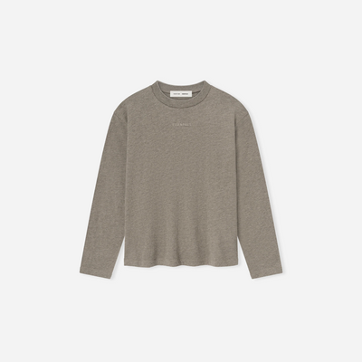 Fear Of God Essentials SS25 Womens Classic Long Sleeve Tee- Homestead Heather