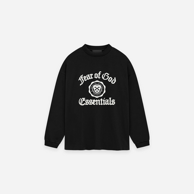 Fear Of God Essentials SS25 Heavy Longsleeve Tee Black