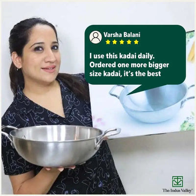 TurboCuk Tri-ply Stainless Steel Cokware Set: Free ₹600 Wooden Board+ Kadai+ Biryani Pot, Premium Quality, 3 Layer Thick Body, 100% Toxin-free, Non-stick, Induction & Gas