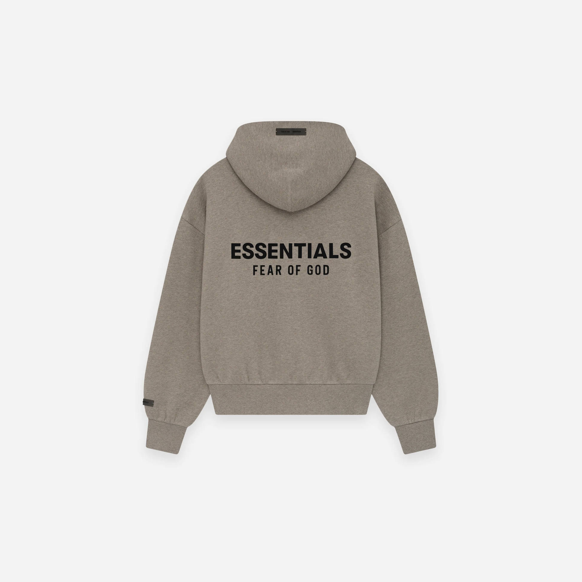 Fear Of God Essentials SS25 Classic Full Zip  Up Hoodie Homestead Heather