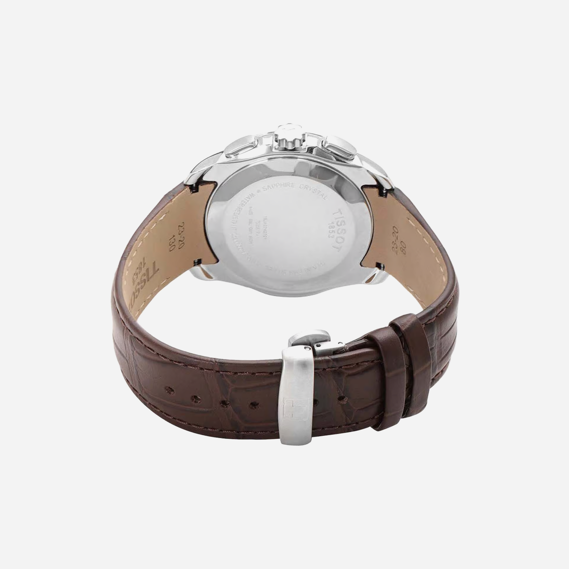Tissot Couturier Chronograph Black Leather Strap 41mm