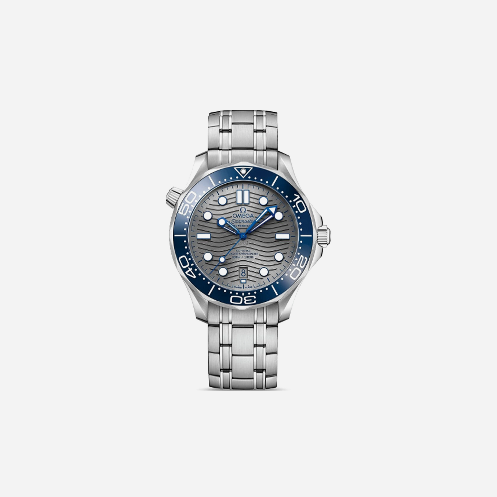 Omega Diver 300M Co‑Axial Master Chronometer Grey Dial 42mm