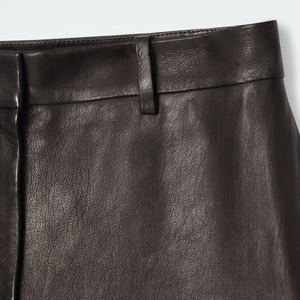 Cos Leather Barrel-Leg Culottes