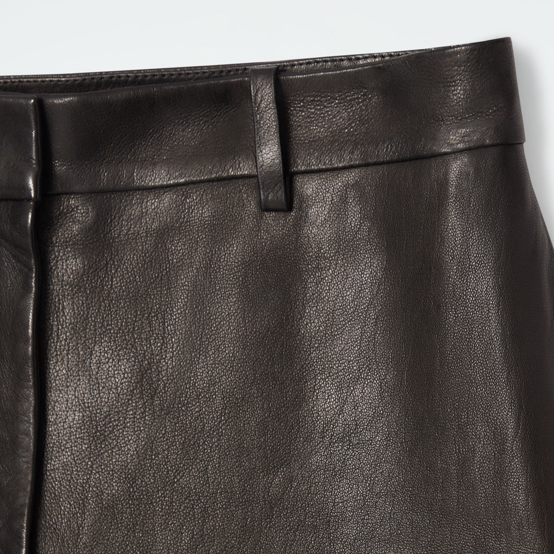 Cos Leather Barrel-Leg Culottes