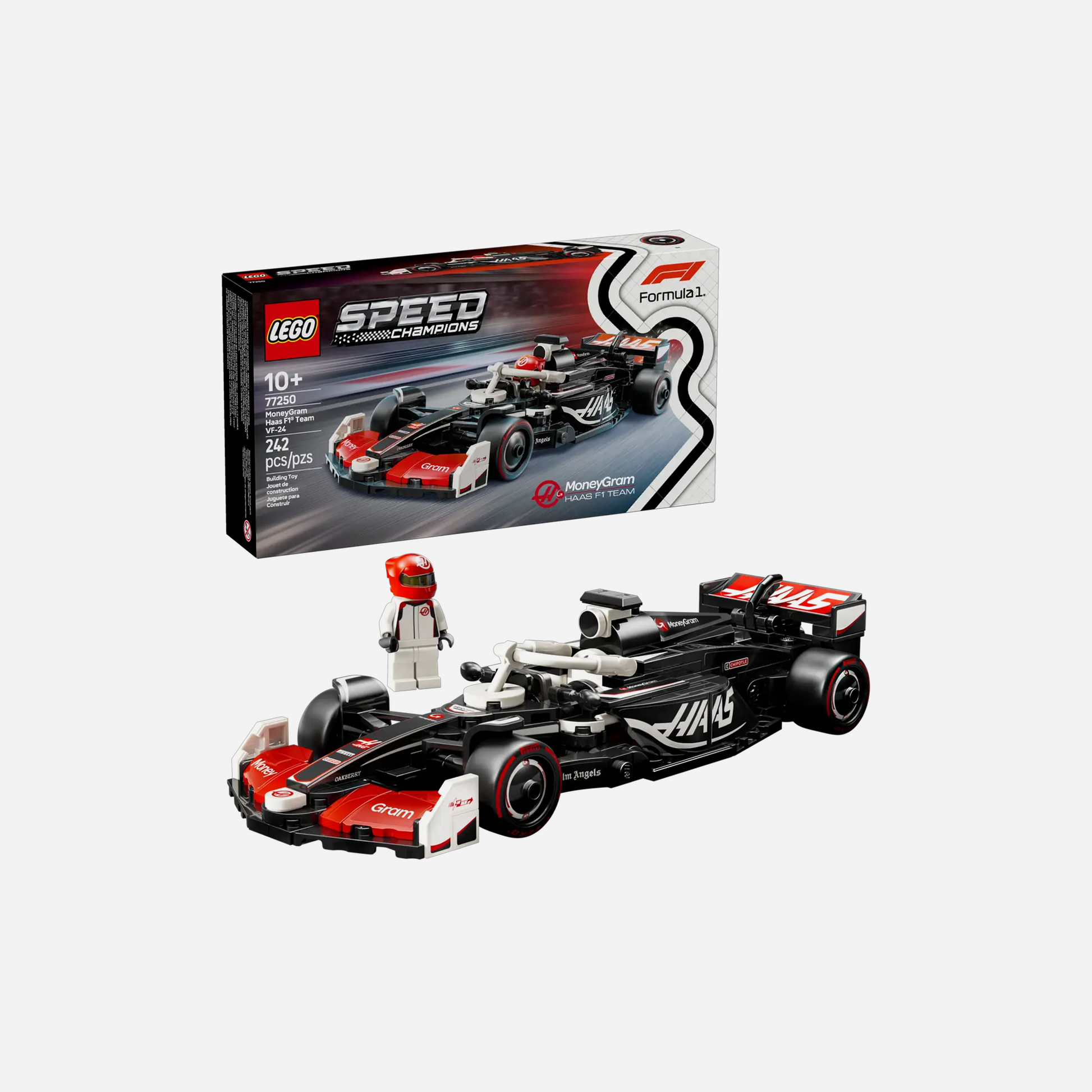LEGO X F1 MoneyGram Haas F1 Team VF-24 Race Car