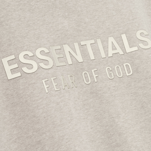 Fear Of God Essentials SS25 Womens Classic Fleece Zip-Up Hoodie- Heather Stone