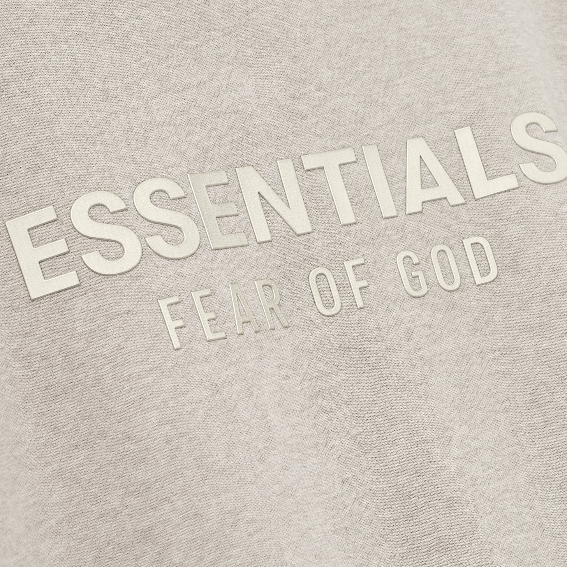 Fear Of God Essentials SS25 Womens Classic Fleece Zip-Up Hoodie- Heather Stone