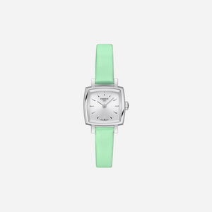 Tissot Lovely Square Silver Dial Leather Strap 20mm