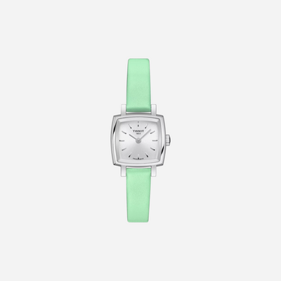 Tissot Lovely Square Silver Dial Leather Strap 20mm