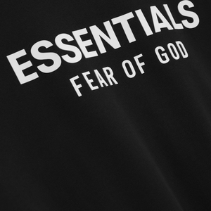 Fear Of God Essentials SS25 Classic Full Zip Up Hoodie Jet Black