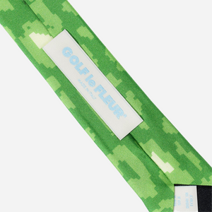 Golf Le Fleur Fleur Camo Wide Silk Tie Green