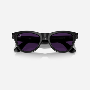 Ray-Ban Meta Skyler Shiny Black Clear-Amethyst Transition Lens