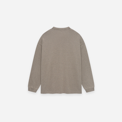 Fear Of God Essentials SS25 Jersey Long Sleeve Tee Heather Grey