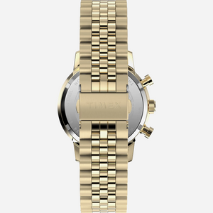 Timex Marlin 40mm Men Black Round Dial Analog Gold Tone/ Black Watch