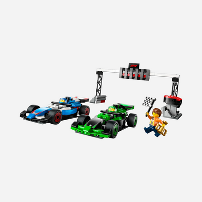 LEGO X F1 Grid with VCARB & Sauber Race Cars