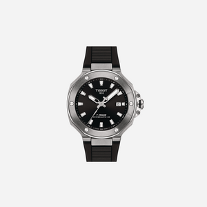 Tissot T-Race Powermatic 80 Black Dial 41mm Black Silicone Strap Automatic Watch