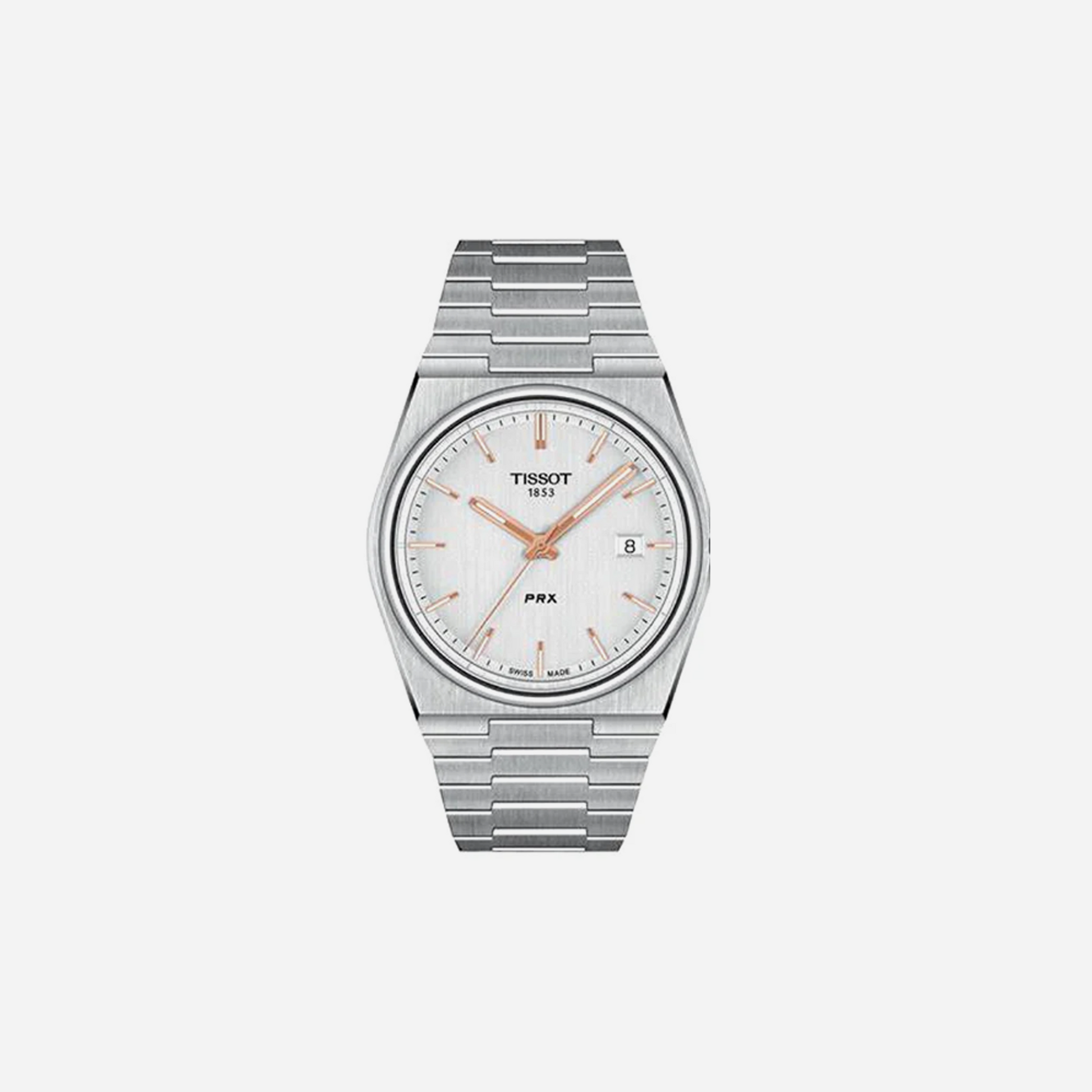 Tissot PRX Men Silver Dial Analog Stainless Steel Watch