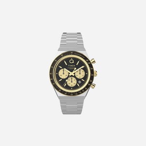 Q Timex 40mm Round Dial Analog Black Watch