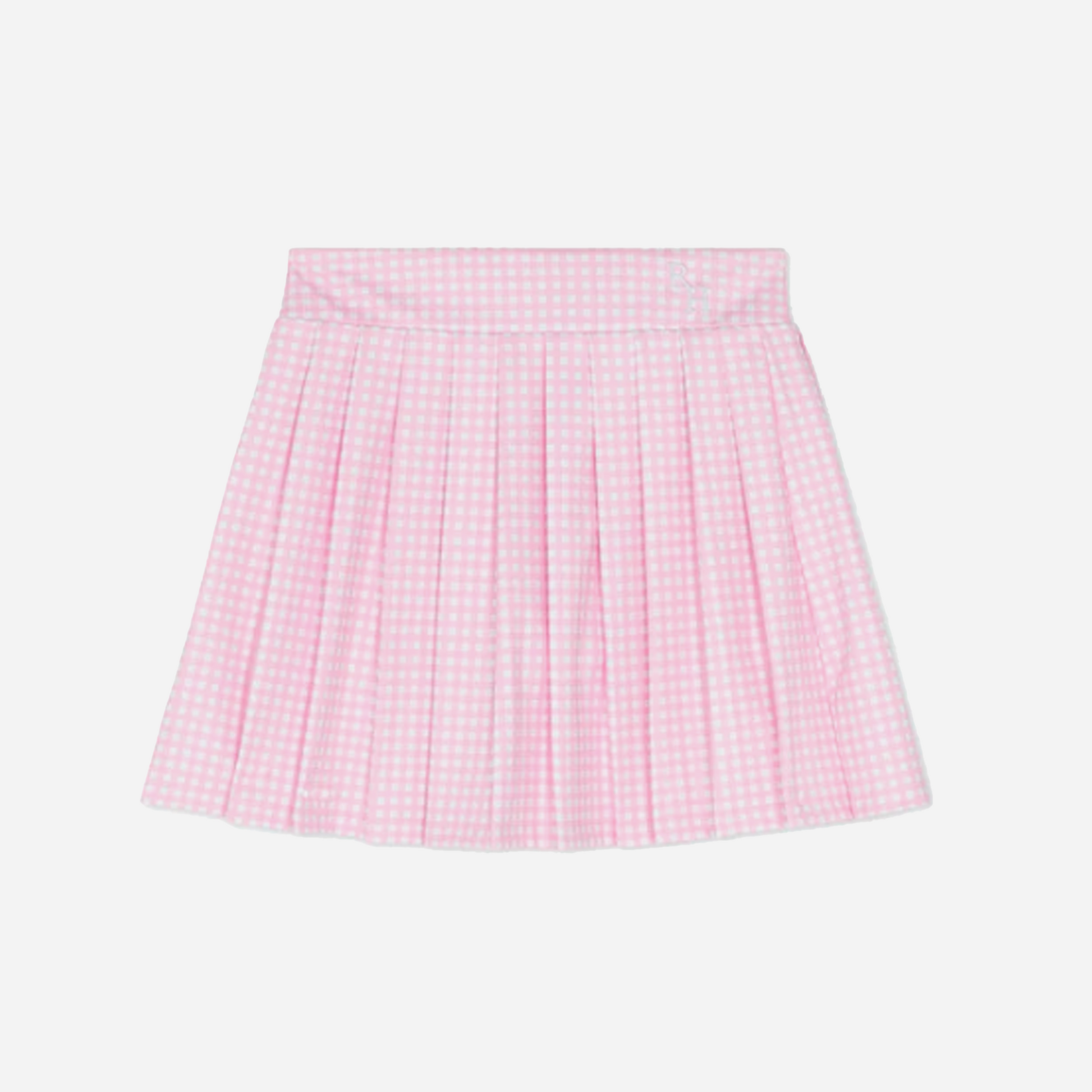 Recreational Habits Taylor Gingham Skirt in Pink