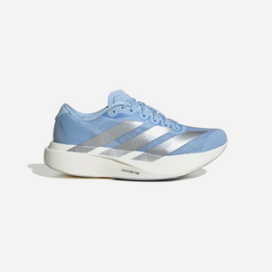 Adidas Adizero EVO SL Shoes Glow Blue / Silver Metallic / Cloud White