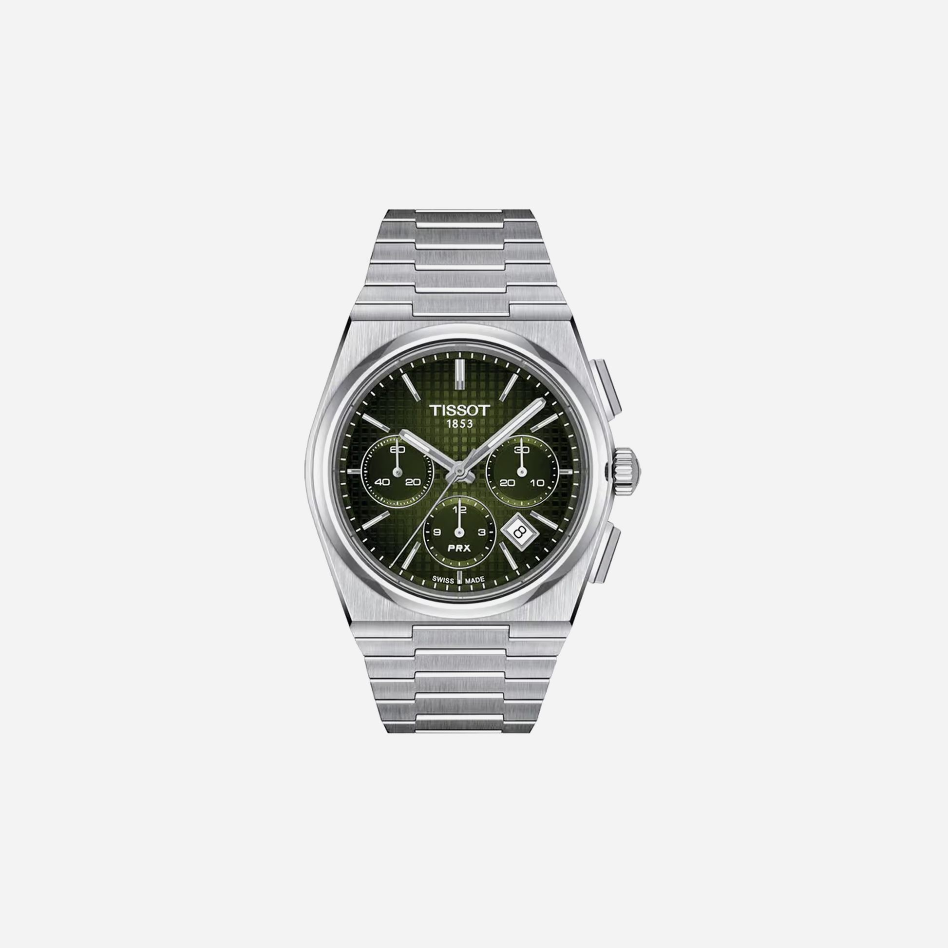 Tissot PRX Green Dial 42mm Stainless Steel Automatic Chronograph Watch