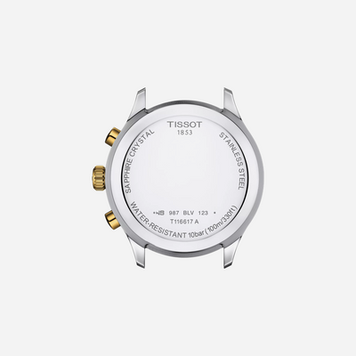 Tissot Chrono XL Classic Green Dial Silver & Gold-Tone 45mm