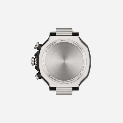 Tissot T-Race White Dial 45mm Silicone Quartz Chronograph Watch