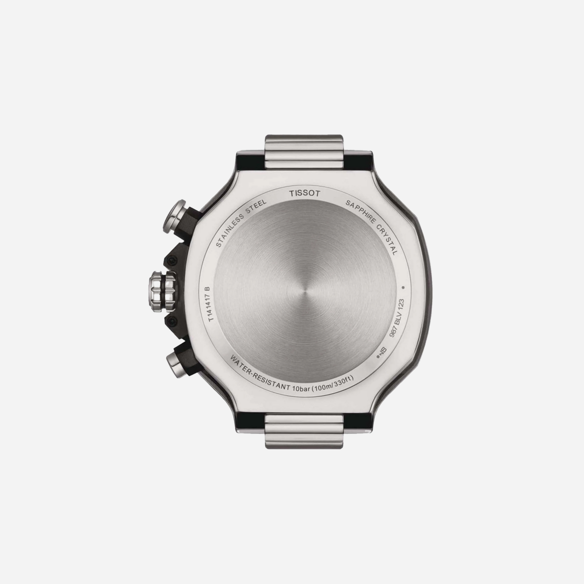 Tissot T-Race White Dial 45mm Silicone Quartz Chronograph Watch