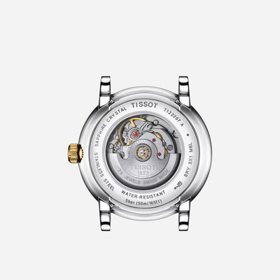 Tissot Carson Premium Automatic Lady Silver Dial Two-Tone Stainless Steel Bracelet 30mm