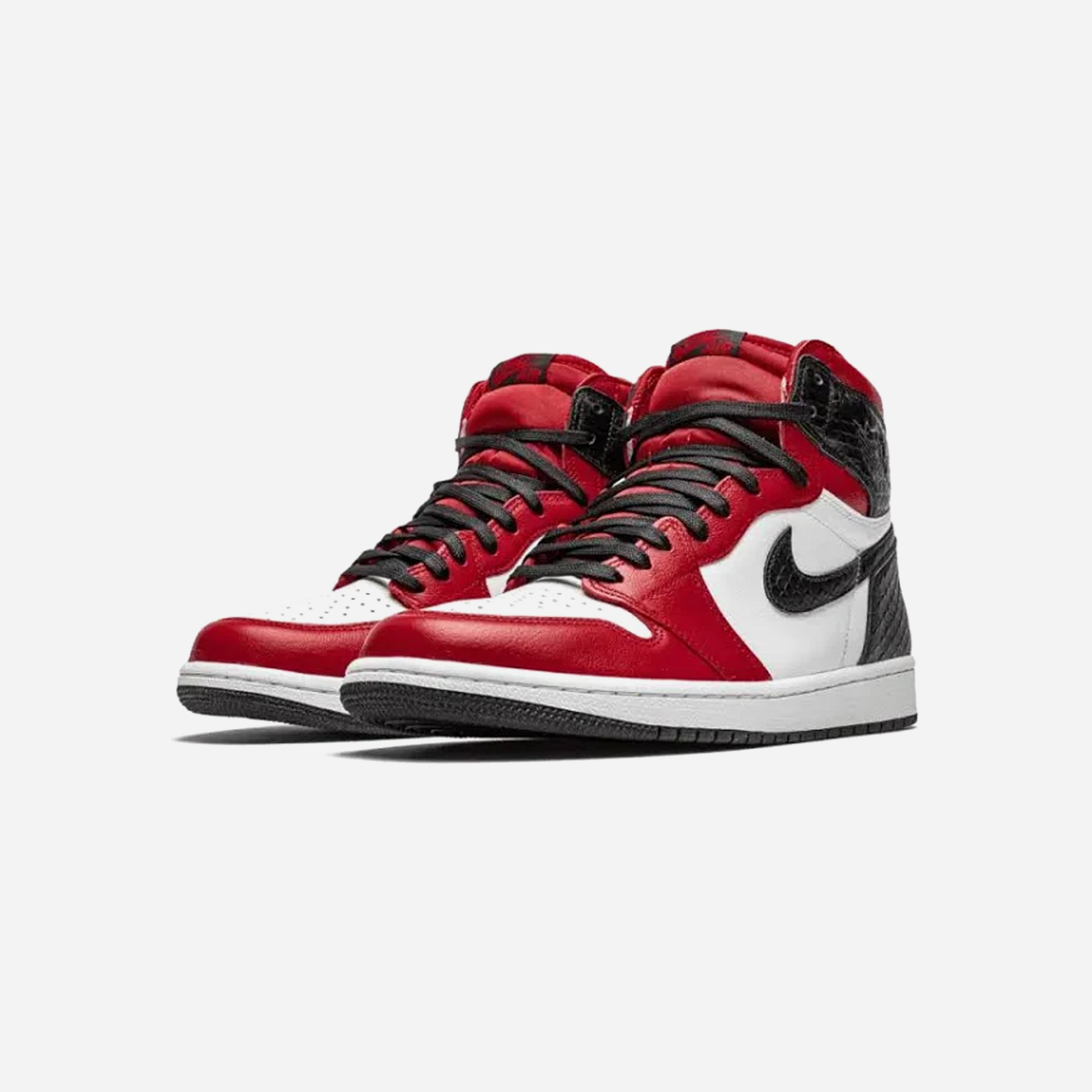 Nike Air Jordan 1 High Satin Snake Red