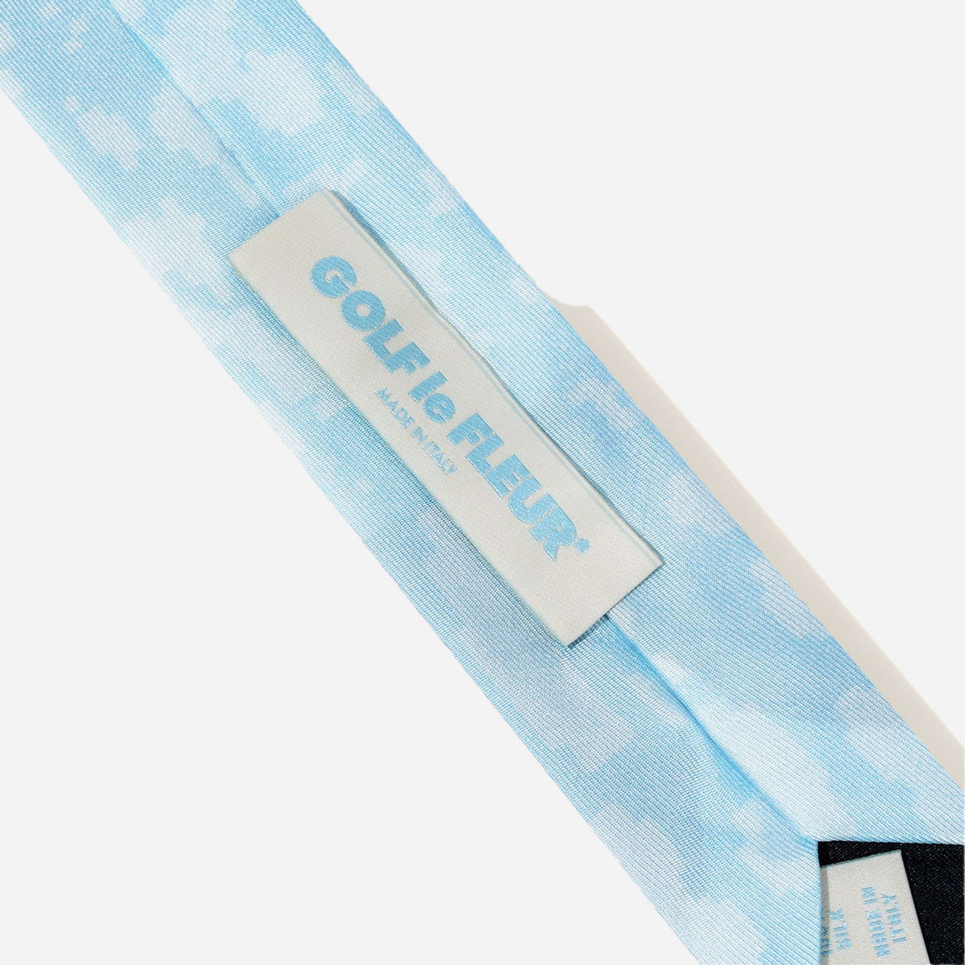 Golf Le Fleur Fleur Camo Wide Silk Tie Blue