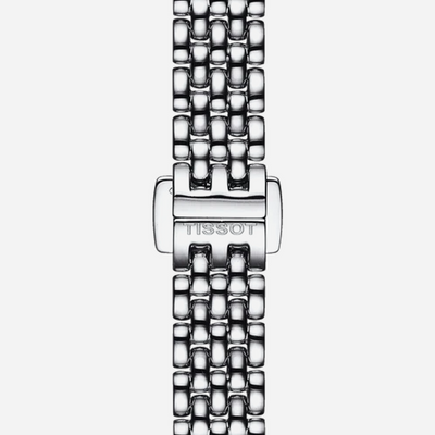 Tissot Lovely Square Silver Dial Stainless Steel 20mm