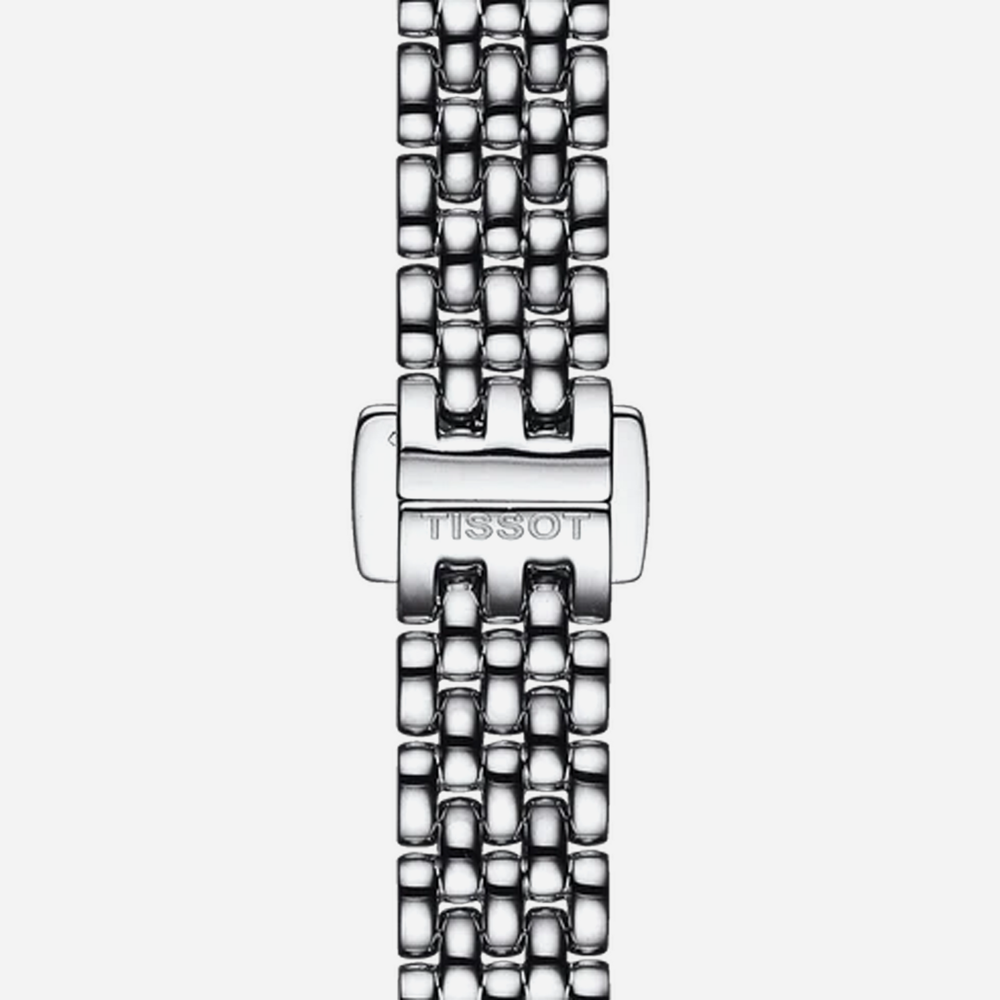Tissot Lovely Square Silver Dial Stainless Steel 20mm