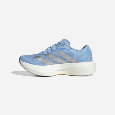 Adidas Adizero EVO SL Shoes Glow Blue / Silver Metallic / Cloud White