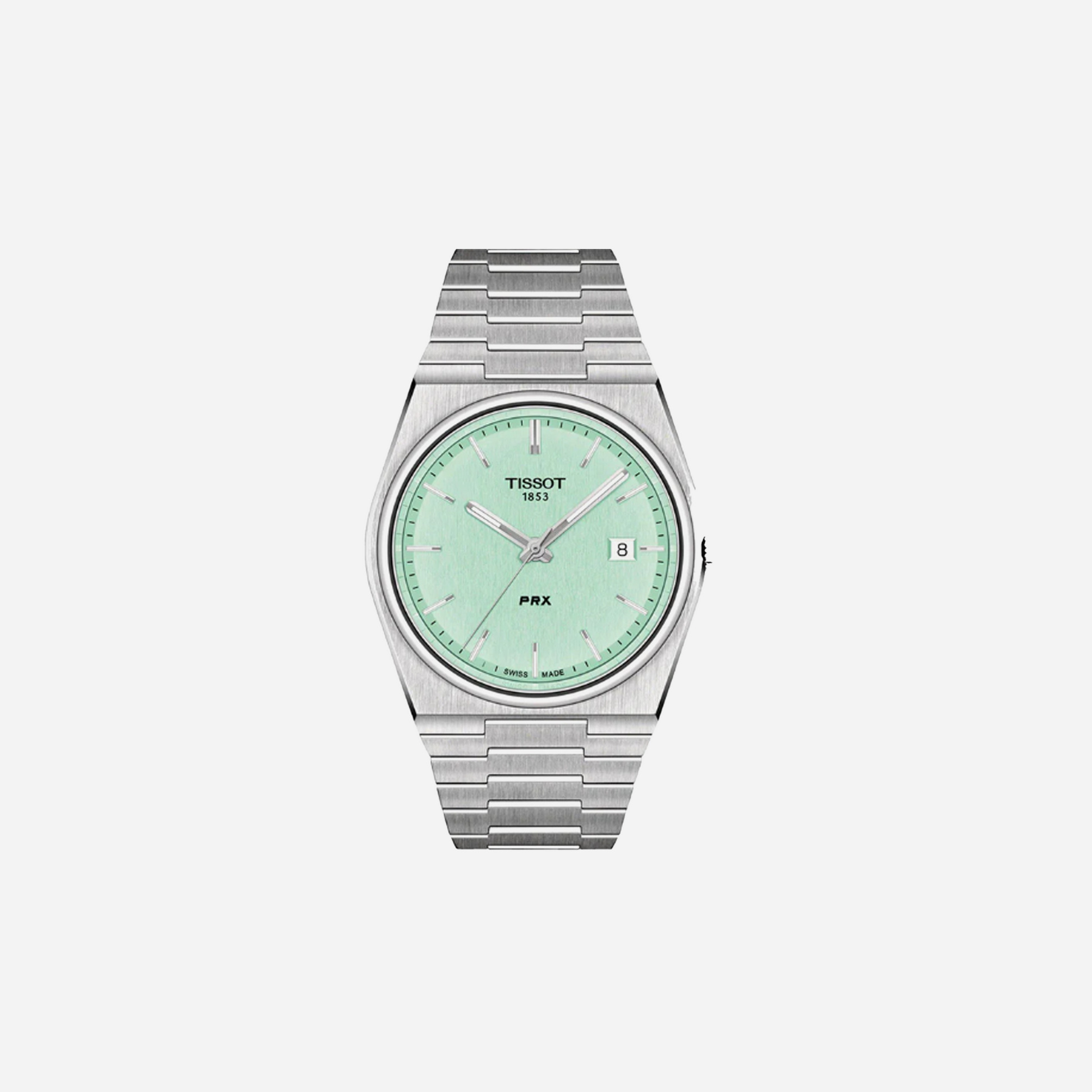 Tissot PRX T-Classic Green Dial Analog Stainless steel Watch