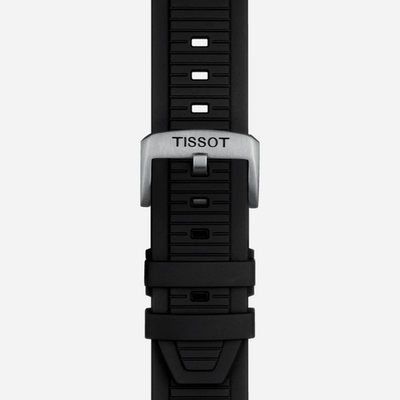 Tissot T-Race White Dial 45mm Silicone Quartz Chronograph Watch