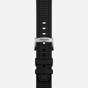 Tissot T-Race Powermatic 80 Black Dial 41mm Black Silicone Strap Automatic Watch