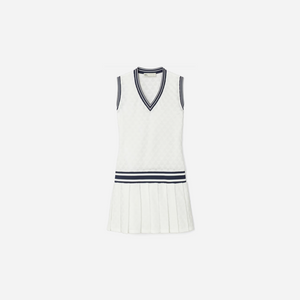 Tory Burch Terry Jacquard Tennis Dress Snow White