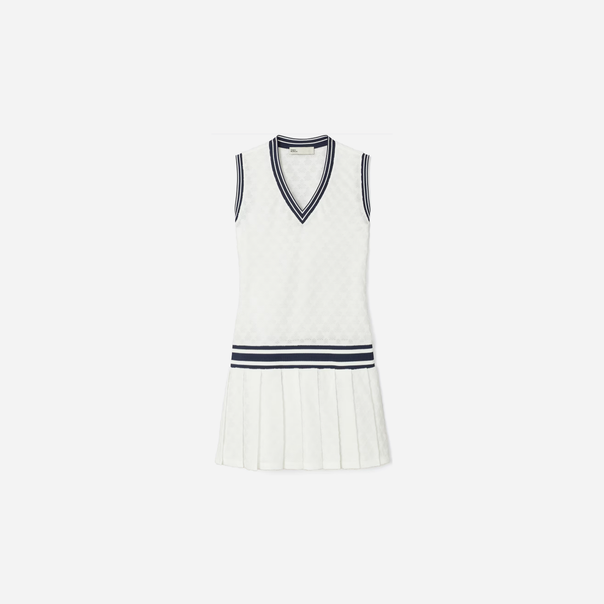 Tory Burch Terry Jacquard Tennis Dress Snow White
