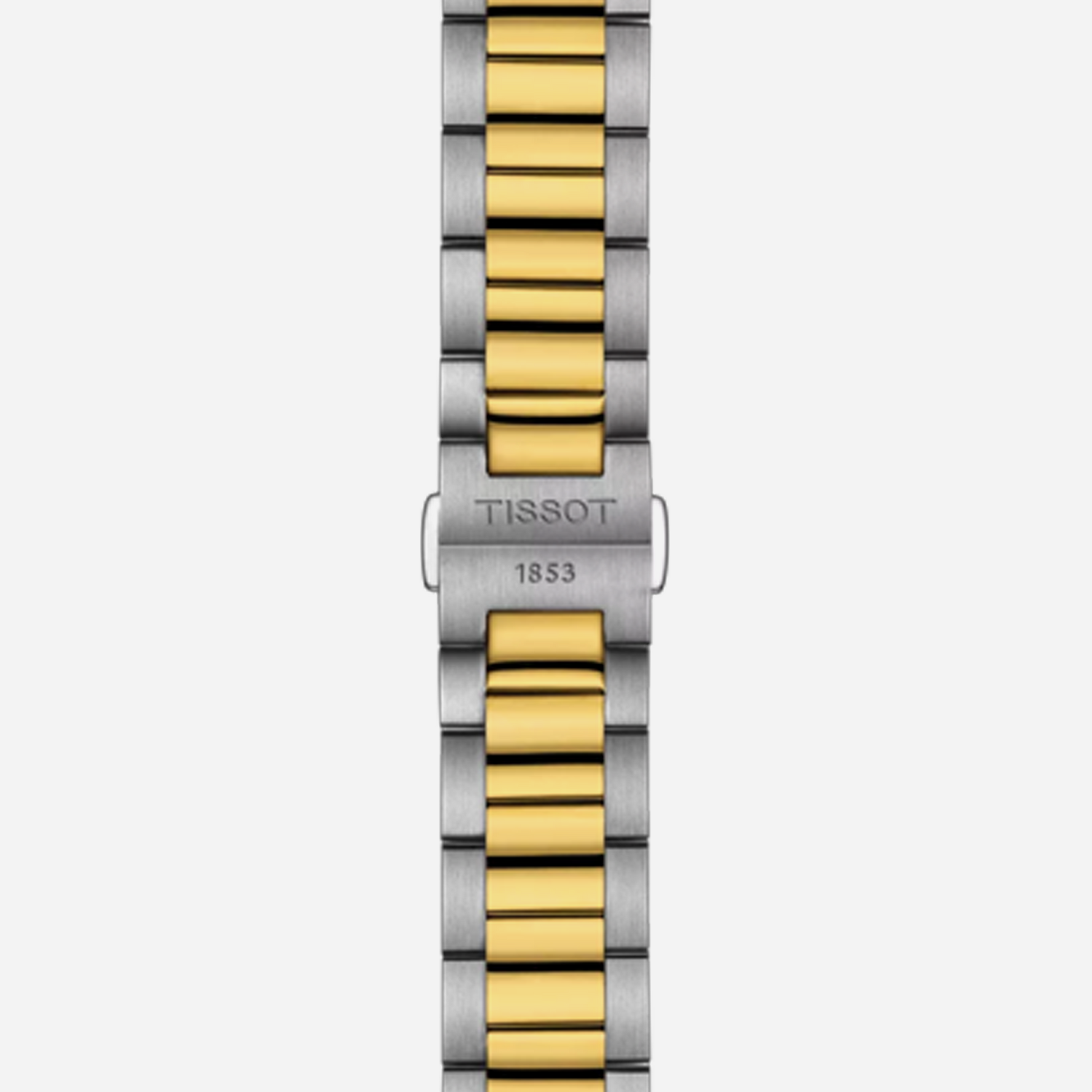 Tissot PR 100 Quartz Blue Dial 40mm Two-Tone Yellow Gold PVD Stainless Steel Bracelet Watch