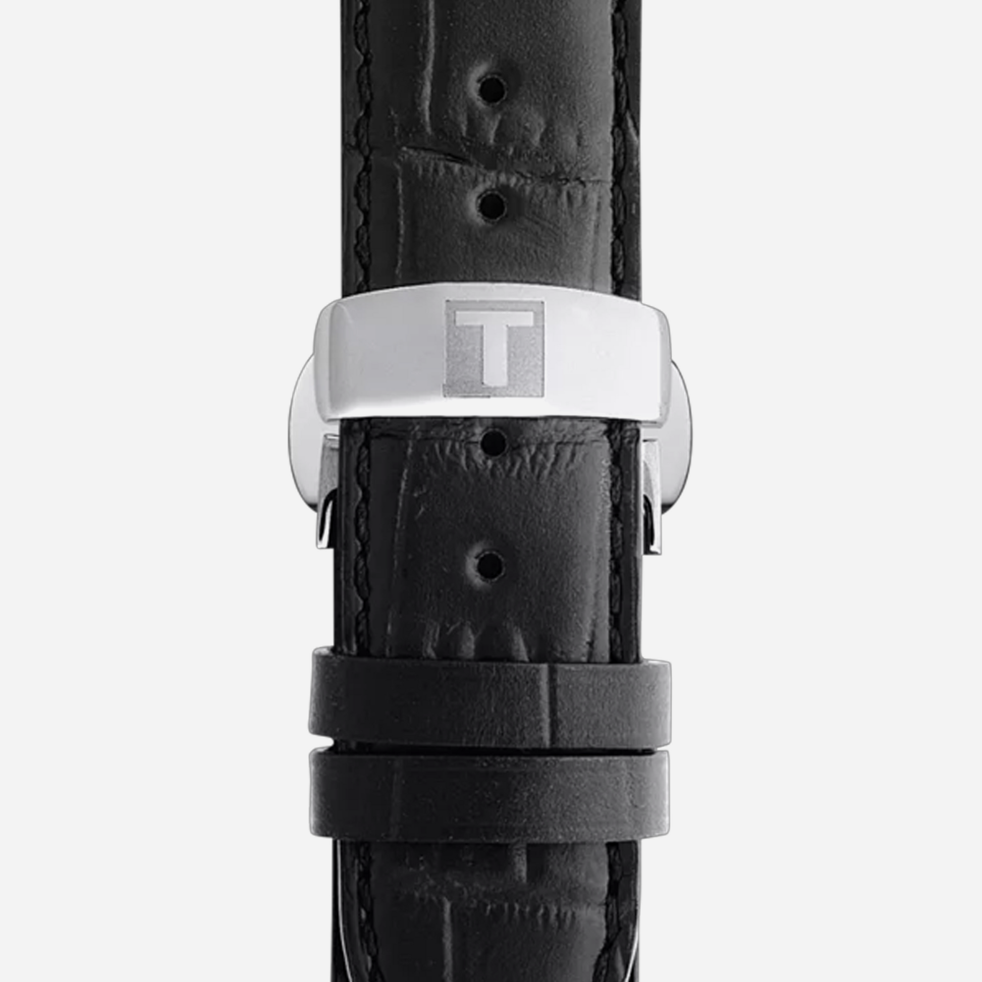 Tissot Le Locle Powermatic 80 Silver Dial Leather Strap 39.3mm