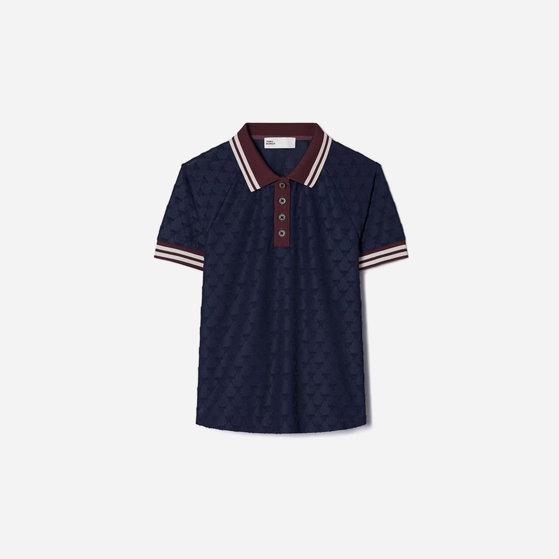 Tory Burch Terry Jacquard Polo Tory Navy