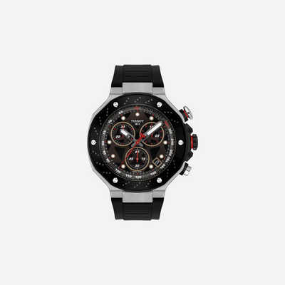 Tissot T-Race MotoGP Dark Grey Dial 45mm Silicone Quartz Chronograph Watch (2025)