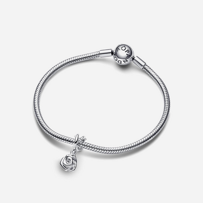 Pandora Rose in Bloom Dangle Charm Sterling Silver